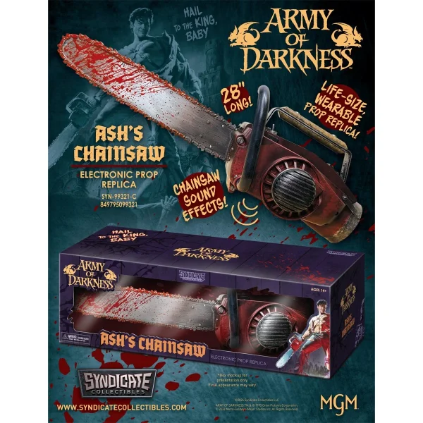 Army of Darkness Ash's Chainsaw 1:1 Scale Electronic Prop Replica - Image 3