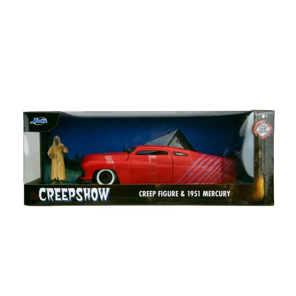 Creepshow 1951 Mercury 1:24 Scale Die-Cast Metal Vehicle with Creep Figure - Image 2