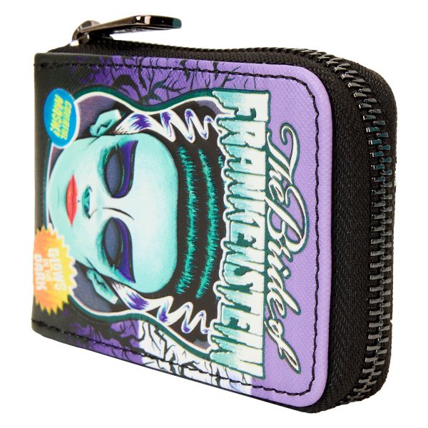 Universal Monsters Bride of Frankenstein Neon Mask Accordion Wallet - Image 4