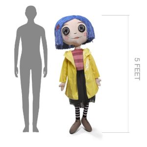 Coraline with Button Eyes 5' Life Size Plush