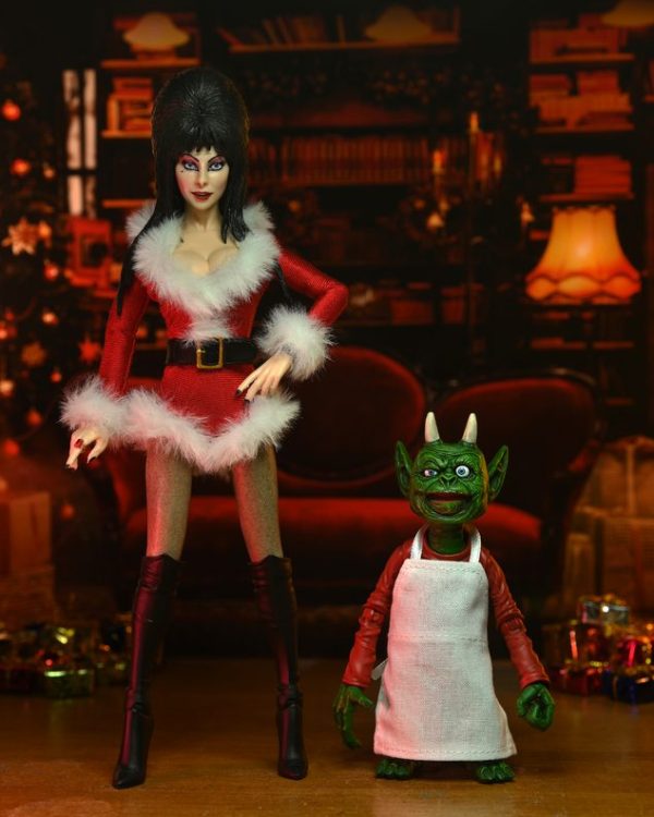 Elvira Very Scary Xmas Elvira 8-Inch Clothed Action Figure - Image 2