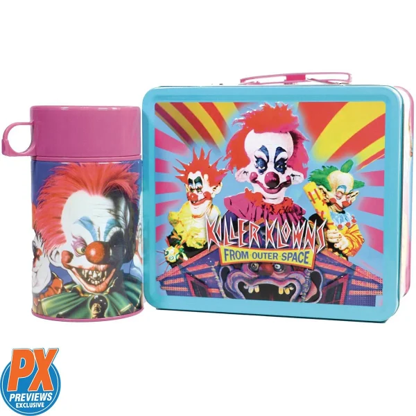 Killer Klowns From Outer Space Tin Titans Lunch Box with Thermos - Previews Exclusive