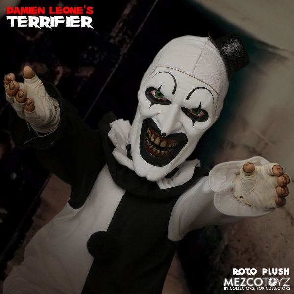 Terrifier Art the Clown Mezco Designer Series Roto Plush Doll - Image 3