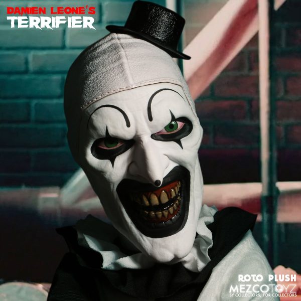 Terrifier Art the Clown Mezco Designer Series Roto Plush Doll - Image 4
