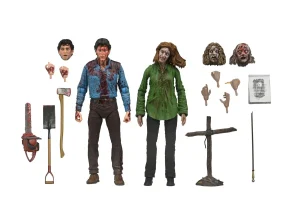 Evil Dead Ultimate Bloody Ash and Cheryl Williams 7-Inch Scale Action Figure 2-Pack