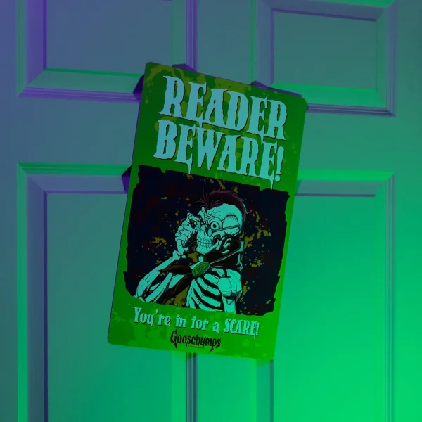 Goosebumps - Reader Beware Metal Sign - Image 2
