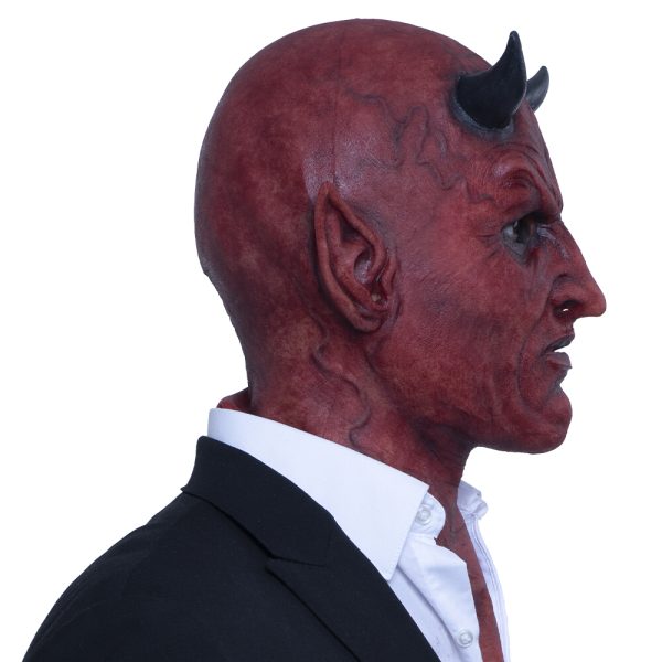 Hyper Masks: Lucifer Adult Latex Mask - Image 5