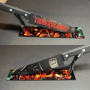 Thanksgiving Horror Movie 2023 Kitchen Knife with Stand