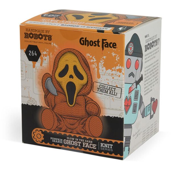 Ghost Face #264 Limited Edition Pumpkin Orange Glow-in-the-Dark Handmade By Robots Vinyl Figure - Image 6