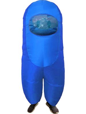 Blue Sus Imposter Crewmate Killer Inflatable Child Costume