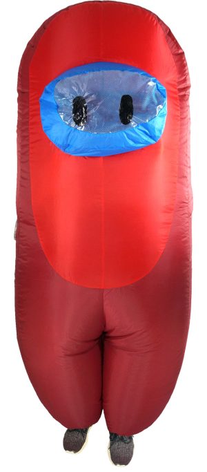 Red Sus Imposter Crewmate Killer Inflatable Child Costume