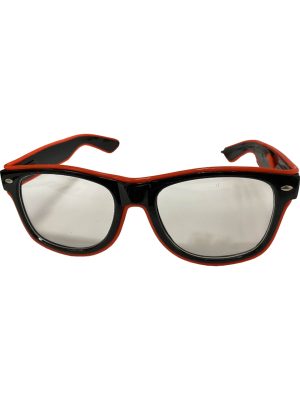 Wayward Traveler Glasses Lite Up Red EL Wire