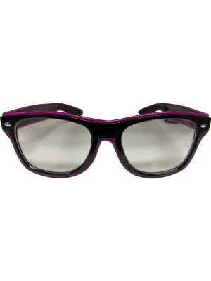 Wayward Traveler Glasses Lite Up Purple EL Wire