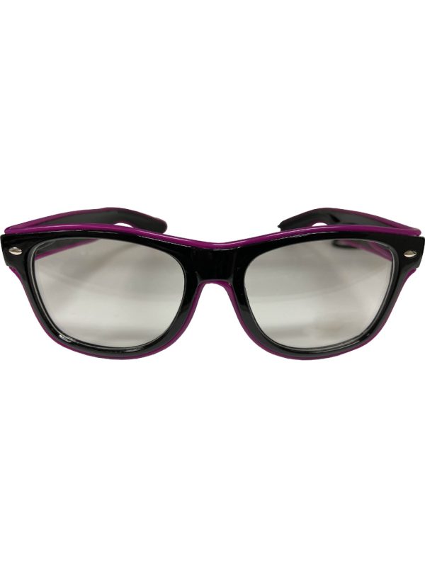 Wayward Traveler Glasses Lite Up Purple EL Wire
