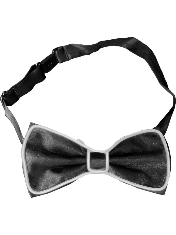 Lite Up Bow Tie - White