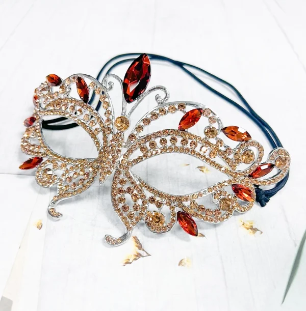 Amber Masquerade Mask - Image 2