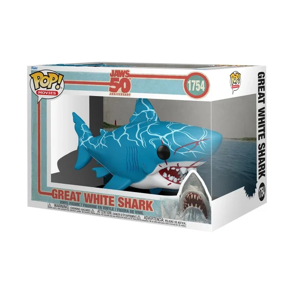 Jaws 50th Anniversary Great White Shark Super 6-Inch Funko Pop - Image 2