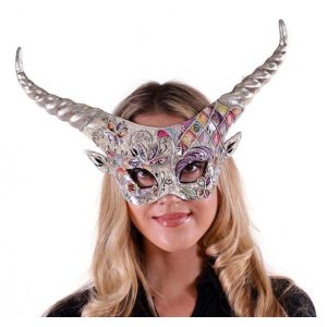 Venetian Horned Devil Masquerade Mask