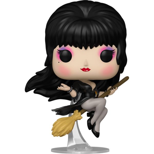 Elvira: Mistress of the Dark Elvira with Broom Funko Pop!
