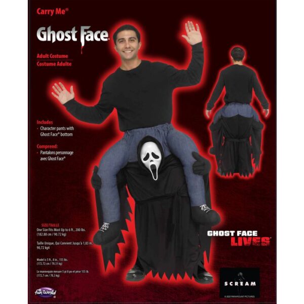 Carry Me Ghost Face Adult Costume - Image 4