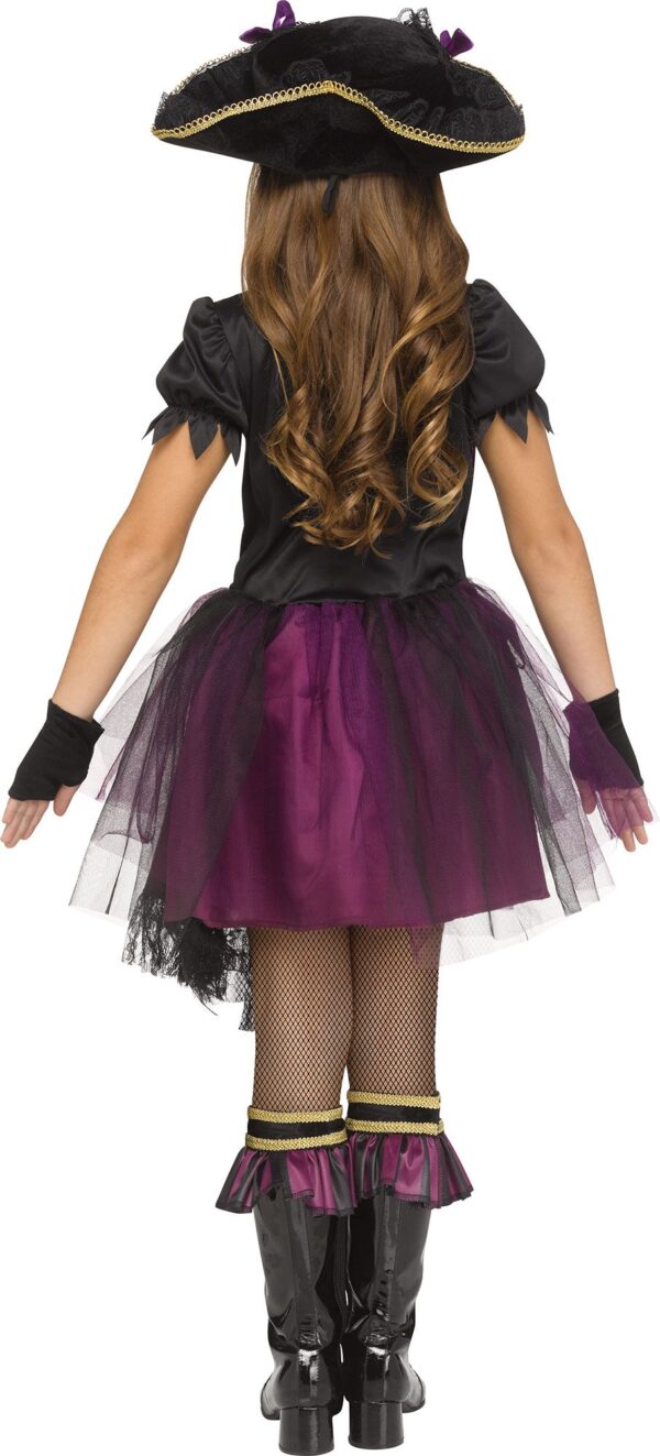 Stormy Sea Queen Girls Pirate Costume - Image 3