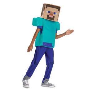Minecraft Steve Classic 'Pop Out' Kids Costume