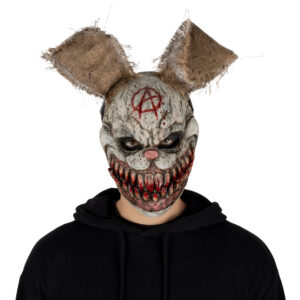Blood Bunny Front Face Latex Mask