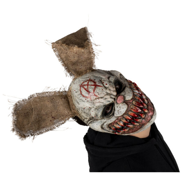 Blood Bunny Front Face Latex Mask - Image 3