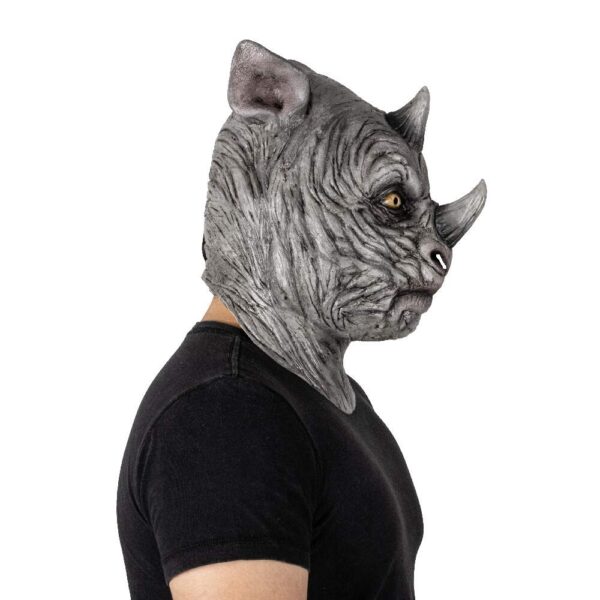 Evil Rocko Adult Rhino Latex Mask - Image 2