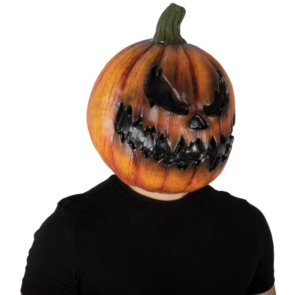 Dark Pumpkin Adult Latex Mask - Image 3