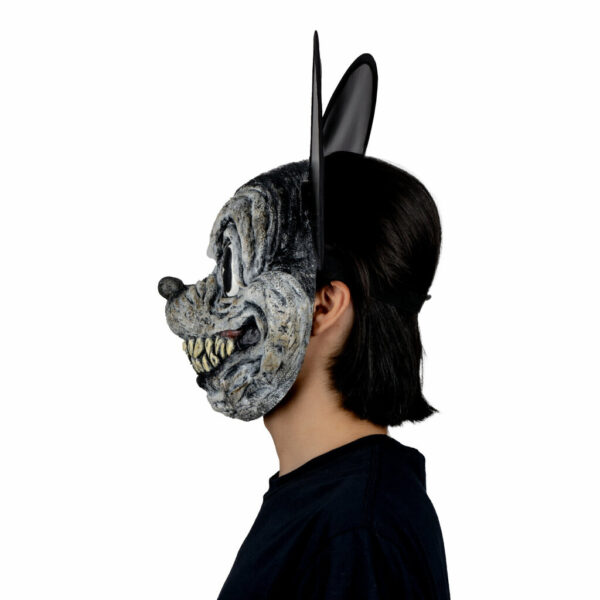 Dark Mouse Front Face Latex Mask - Image 2