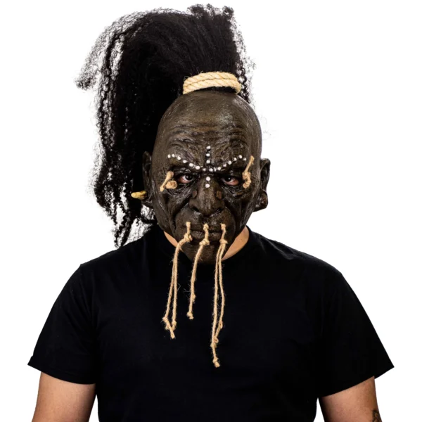 Shuar Chieftain Adult Latex Mask - Image 2