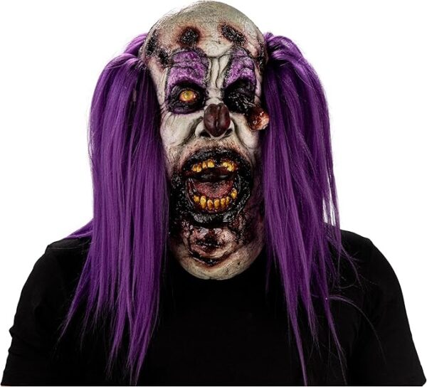 Charly Gluttonous Zombie Clown Adult Latex Mask