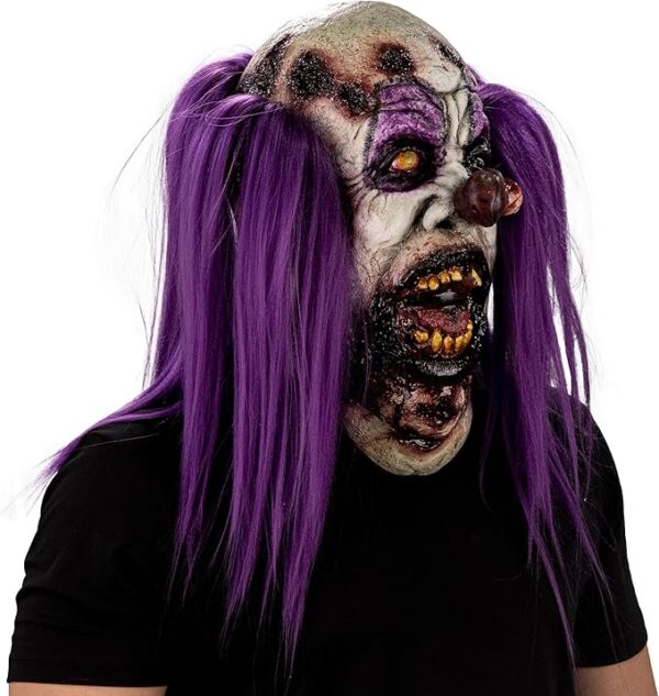 Charly Gluttonous Zombie Clown Adult Latex Mask - Image 2