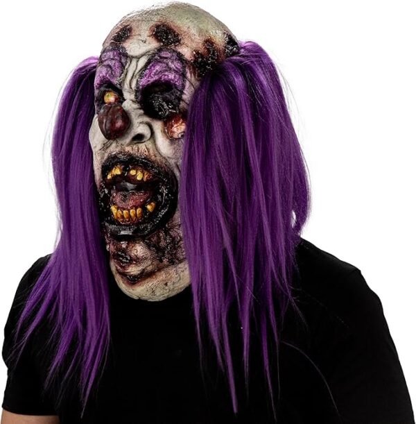 Charly Gluttonous Zombie Clown Adult Latex Mask - Image 6