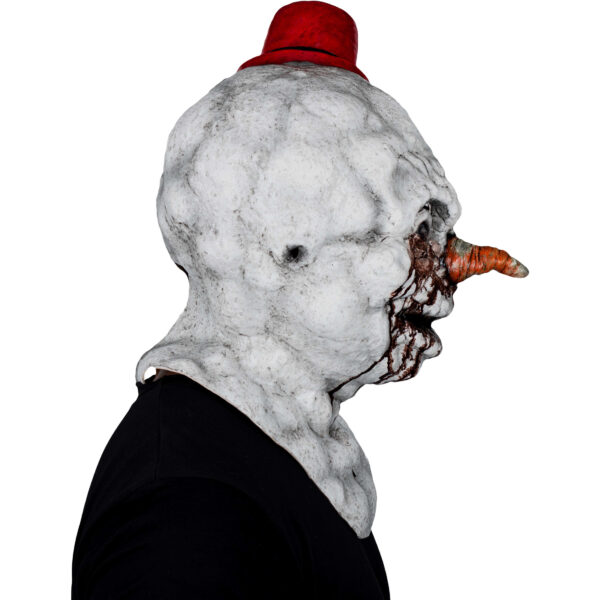 Frosty Demon Adult Latex Evil Snowman Mask - Image 3