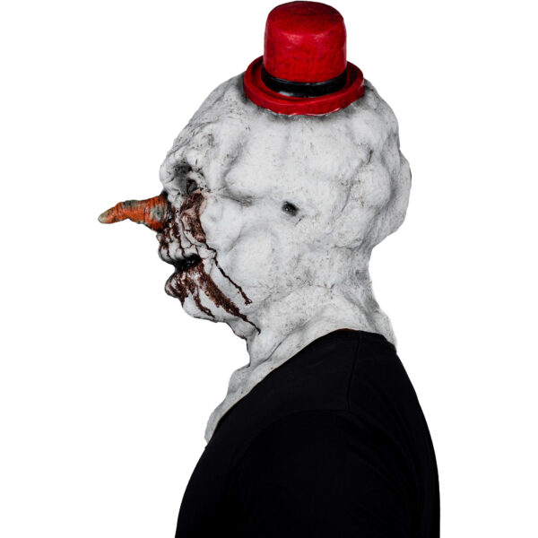 Frosty Demon Adult Latex Evil Snowman Mask - Image 5
