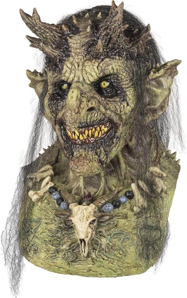 Priestess of Hell Adult Latex Green Witch Mask
