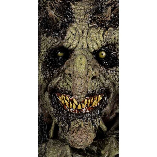 Priestess of Hell Adult Latex Green Witch Mask - Image 5
