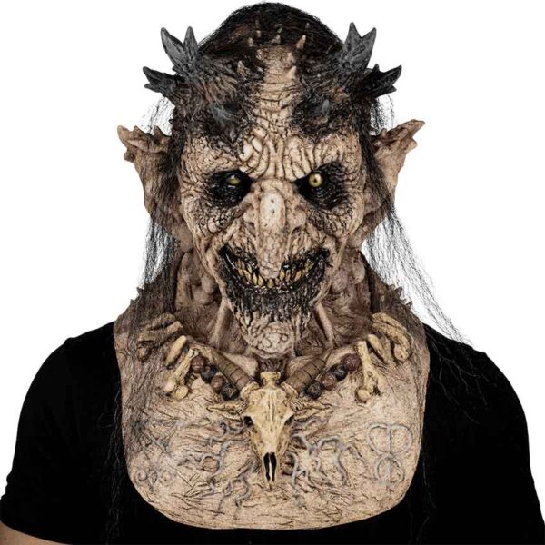 Priestess of Hell Adult Latex Witch Mask