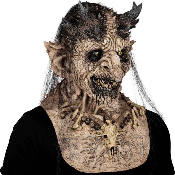 Priestess of Hell Adult Latex Witch Mask - Image 2
