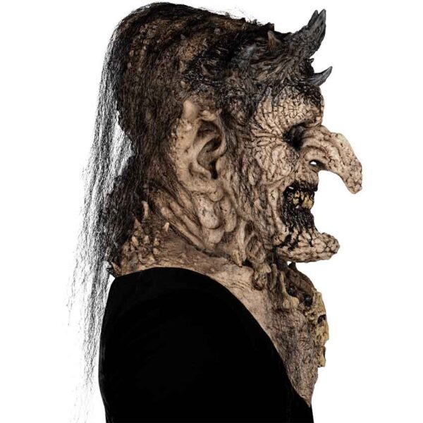 Priestess of Hell Adult Latex Witch Mask - Image 3