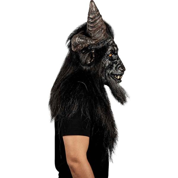 Baphomet God Adult Latex Mask - Image 3