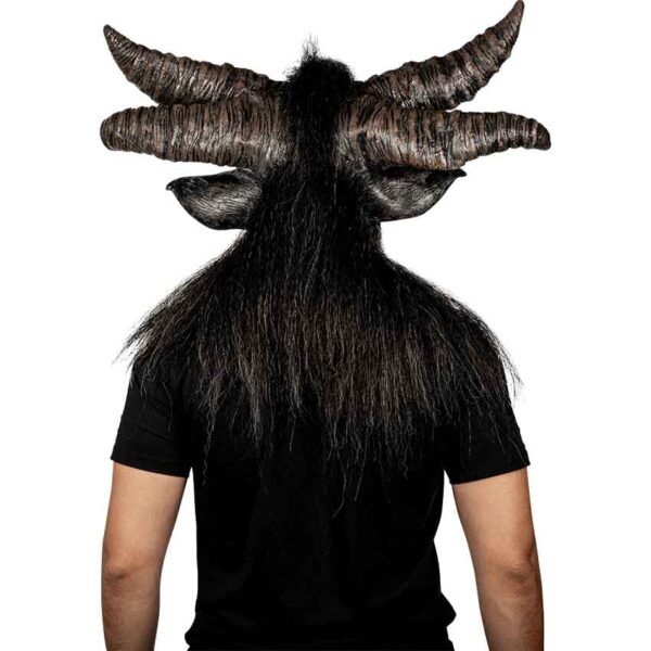 Baphomet God Adult Latex Mask - Image 4