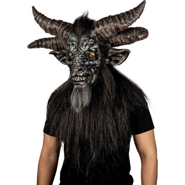 Baphomet God Adult Latex Mask - Image 5