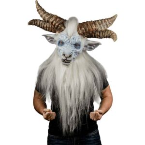 Pale Baphomet God Adult Latex Mask
