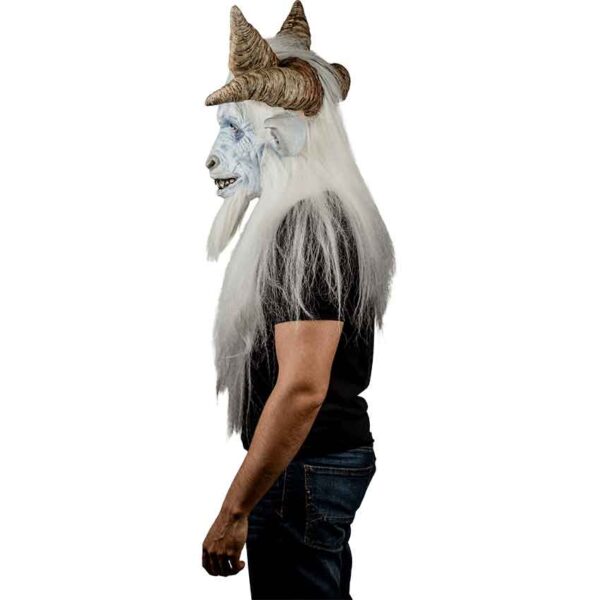 Pale Baphomet God Adult Latex Mask - Image 3