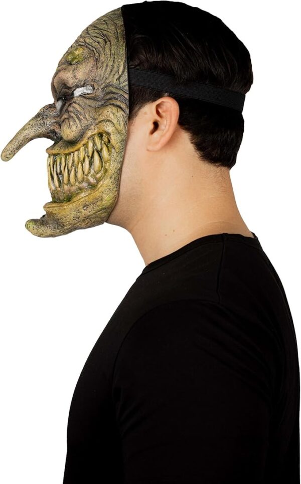 Majo Creepy Witch Front Face Latex Mask - Image 4