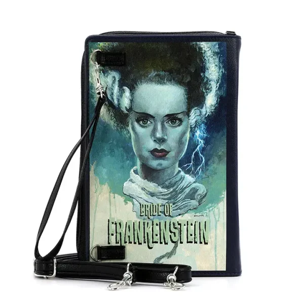 Bride of Frankenstein Book Clutch Bag - Image 3