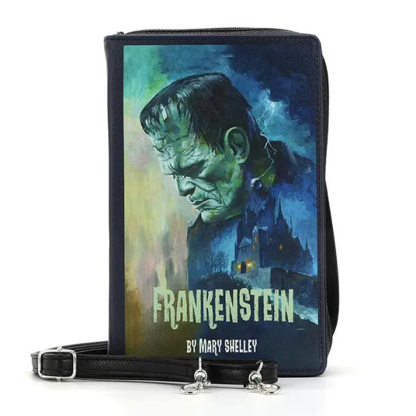 Frankenstein Book Clutch Bag